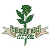 Viridian Rose Tattoo Studio rose emblem logo, Waco, Texas
